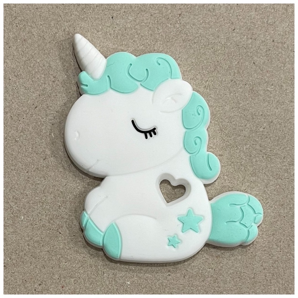 MINT | Silicone sleepy unicorn baby teether toy